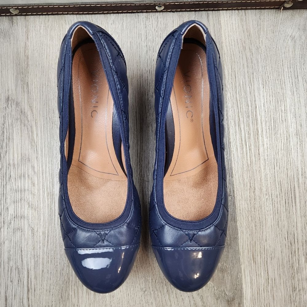 Nwob Vionic Ruby Quilted Leather Block Heel Pumps… - image 2